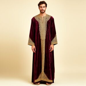 Jellaba Bordeaux Royaal
